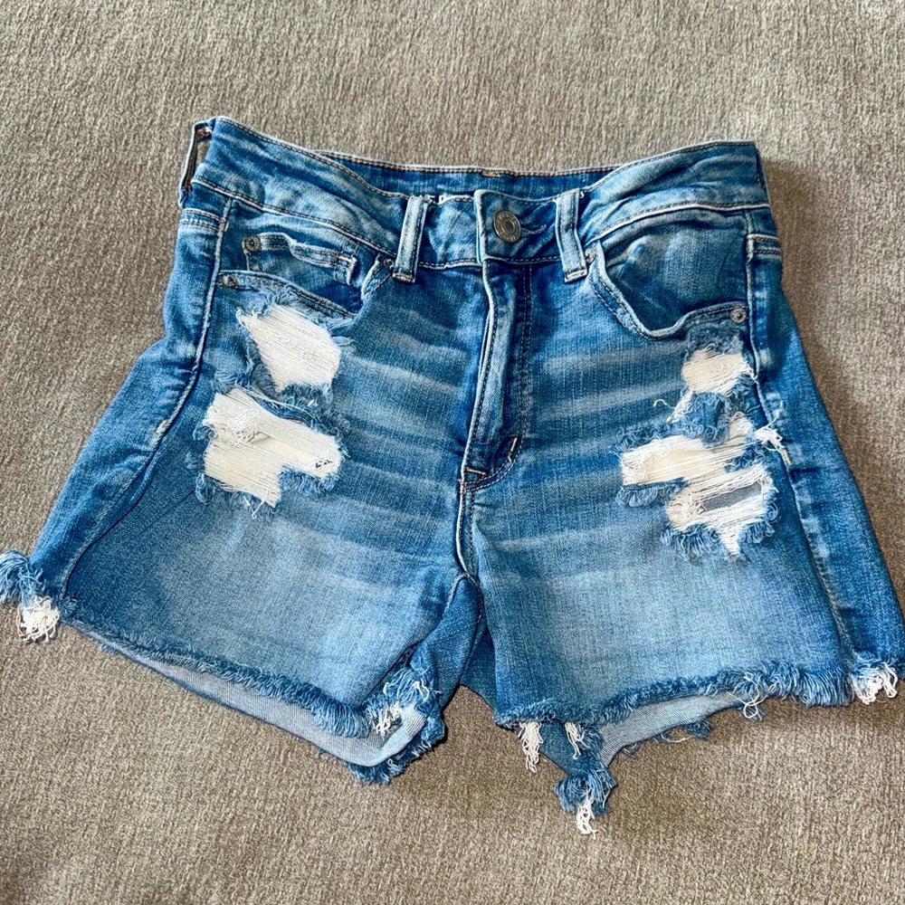 American Eagle Hi-Rise Shortie Shorts Size 6